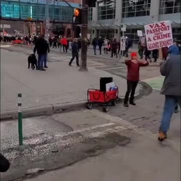 Calgary Canada - march the streets for Freedom against covid mandates, passports and tyranny