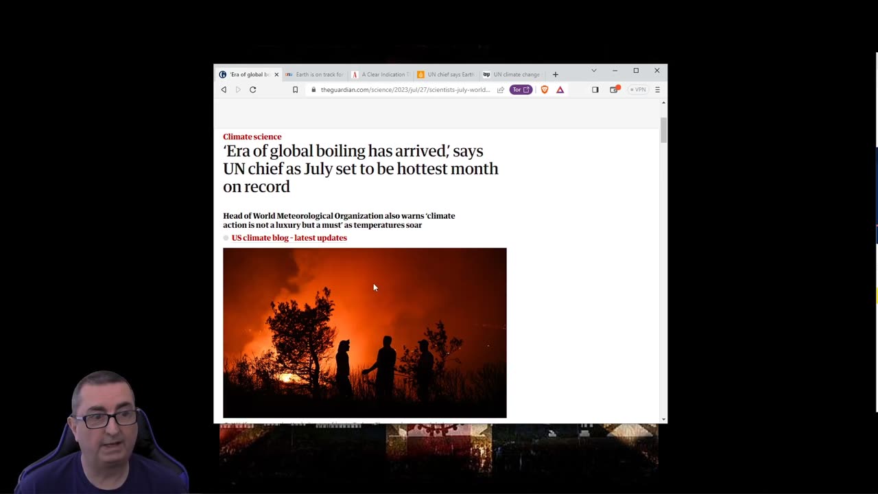 As We Predicted. The Fear Campaign About The Planet Melting Has Begun. The Grift Begins.