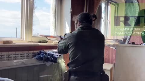 Ukraine War - The work of a sniper pair of DPR volunteers against the Nazis