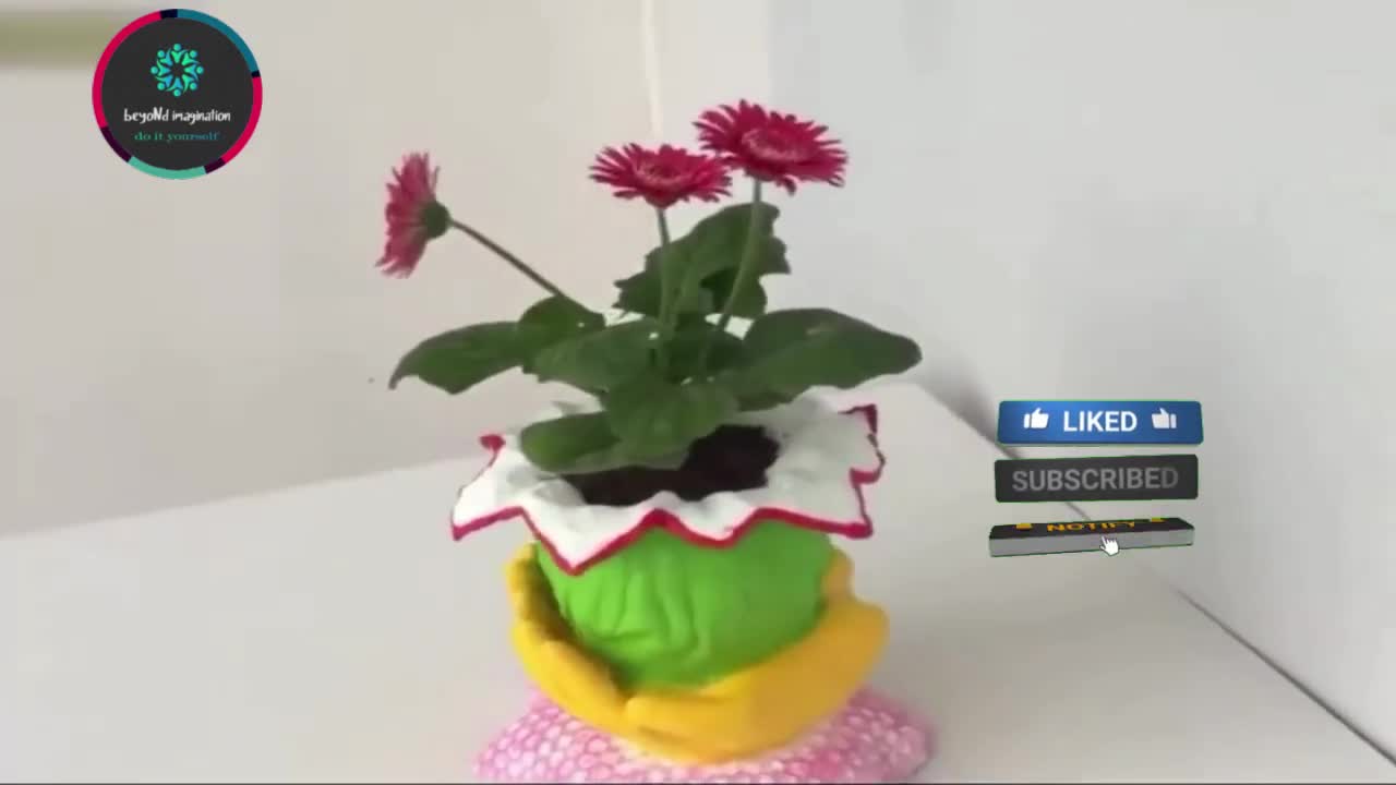 use your imagination with gloves, cement and cloth