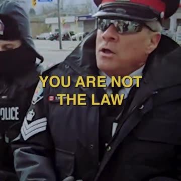 Toronto Sargent Piggy Says He Is The Law