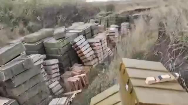 Ukrainians capture a Russian ammunition dump