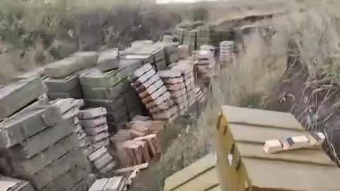 Ukrainians capture a Russian ammunition dump