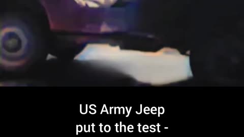 US Army Jeep put tothe test suspension pushed to the limit #Colourized footage 🇺🇸 🚙 🎥