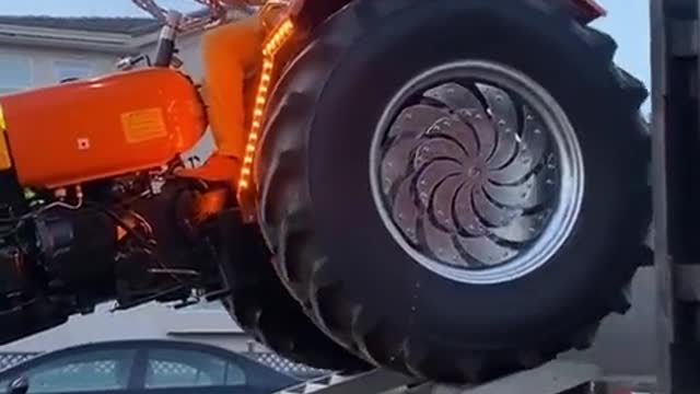 New Tesla truck of my village....