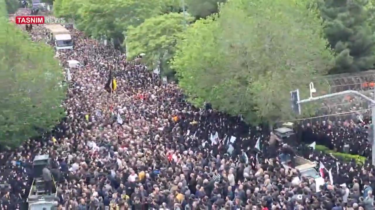 Iran: The burial of the Iranian officials, who crashed in a helicopter takes place in Tabriz.