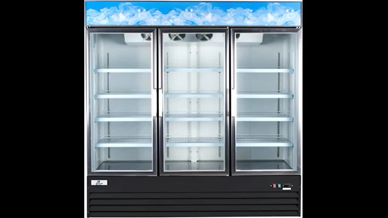 Review: Sponsored Ad - Commercial Refrigerator Glass 3-door Swing NSF Merchandiser Beverage Dis...