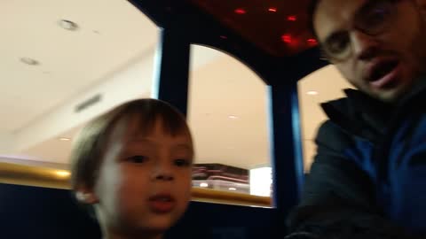 Jason Riding Train In The Mall