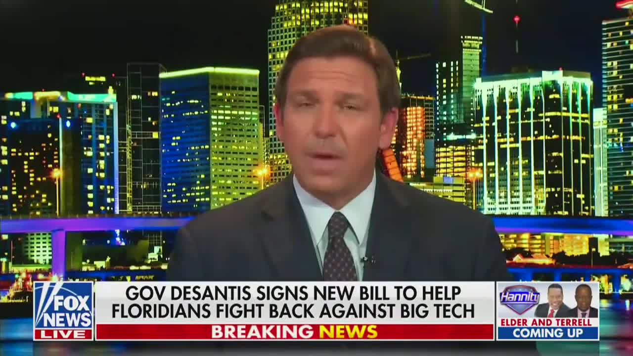 FL Gov. DeSantis Passes Law Banning Big Tech ‘Deplatforming’