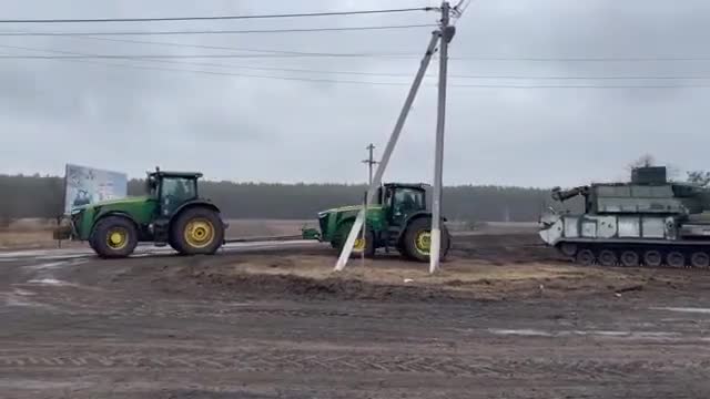 This time, brave farmers received the Tor M2 air defense system