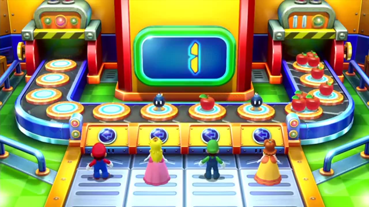 Mario Party 10 Minigames - Mario Vs Peach Vs Luigi Vs Daisy ( Master COM )