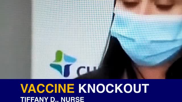 Covid-19 Vaccinated Nurse Faints During Live TV Press Conference