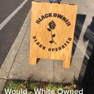 This sign is very racist