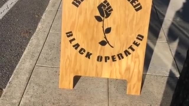 This sign is very racist