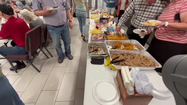 Dinner Time at the Heartland Baptist Jam Session.