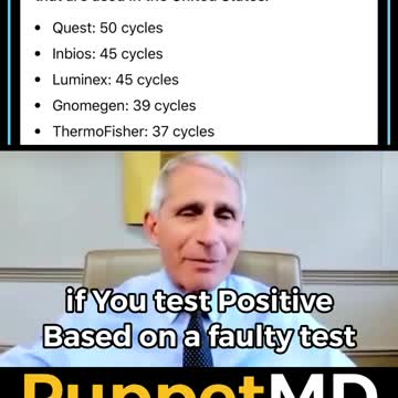 Dr Fauci admitting Covid was a Fake Casedemic