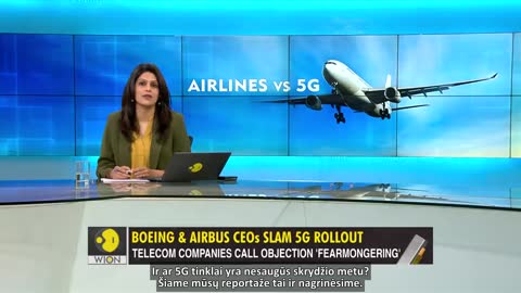 Aviakompanijos prieš 5G