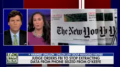 Tucker Carlson and Harmeet Dhillon discuss the FBI raid on Project Veritas