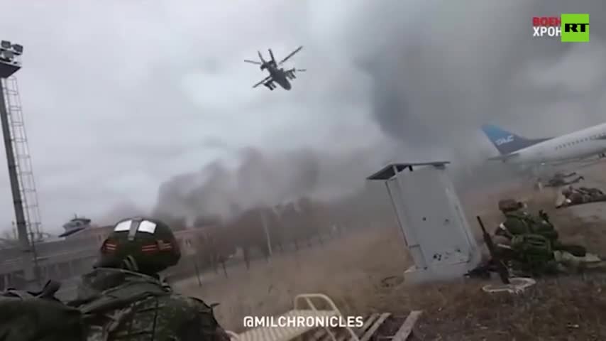 The 1st major clash in Ukraine: Battle of Antonov Airport RT