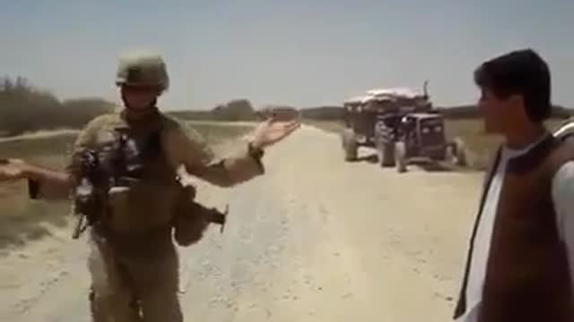 US Army Dancing with Local - Pashto Song - Afghanistan