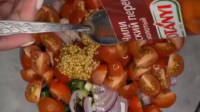 Snack salad with eggplant 🥗