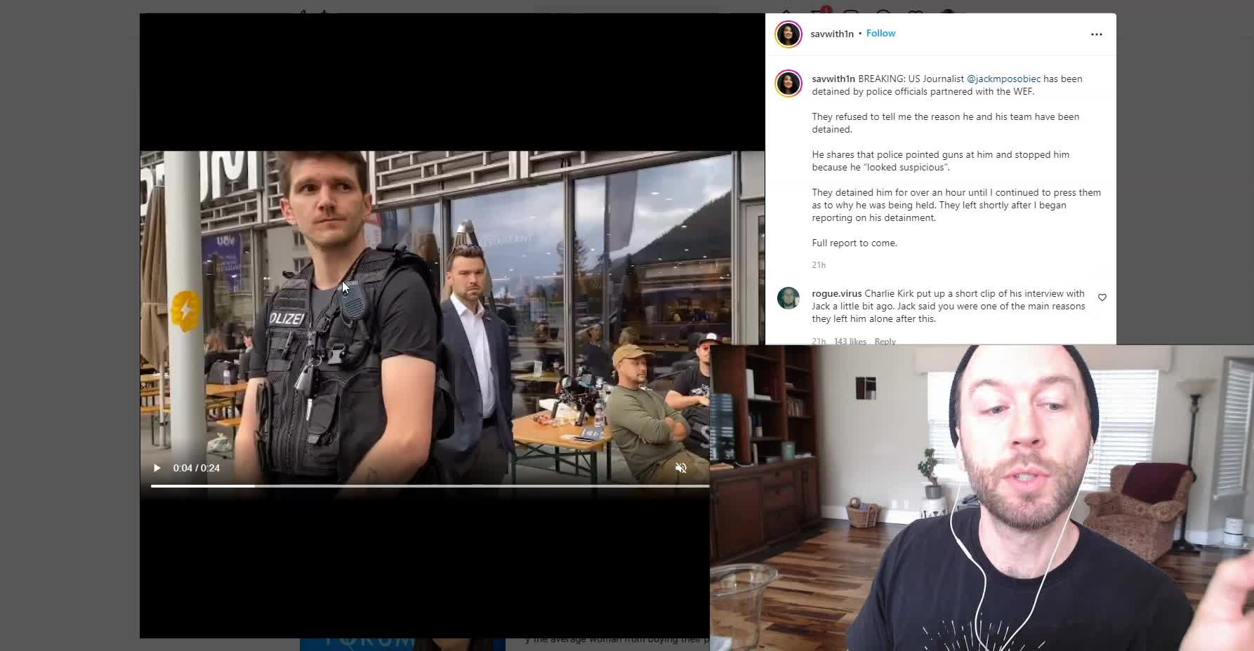 Was The WEF Police Detained Jack Posobiec Event Another PSYOP?