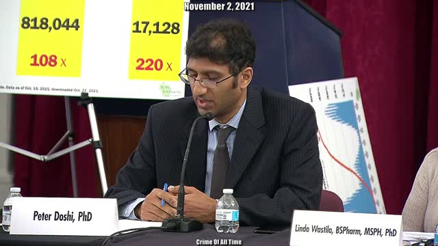 Sen. Ron Johnson- COVID VACCINE Dr. Peter Doshi TESTIMONY