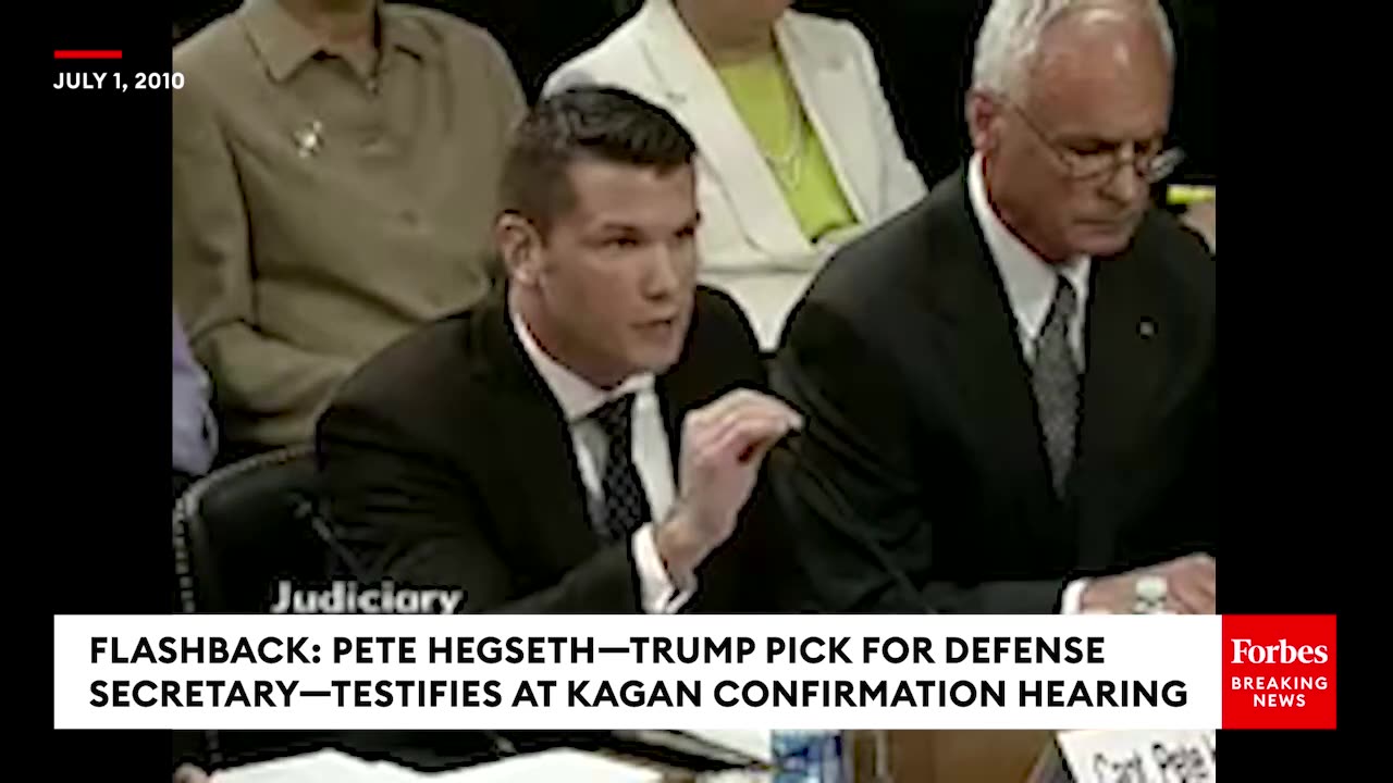 FLASHBACK: Pete Hegseth—Trump Defense Secretary Pick—Testifies Against Elena Kagan At 2010 Hearing