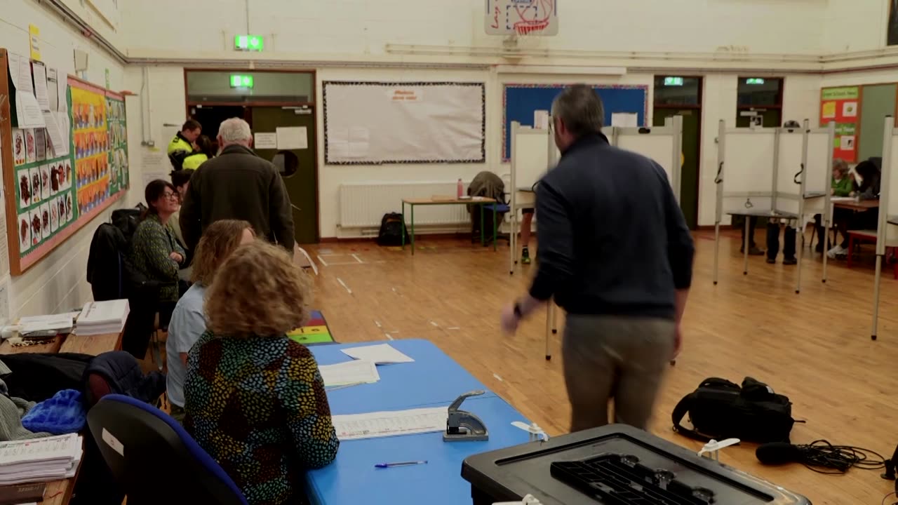 Ireland’s leader joins public to vote in general election