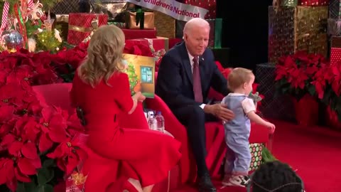 CREEP: Why did this child suddenly jump off Biden's lap? Did he feel something?