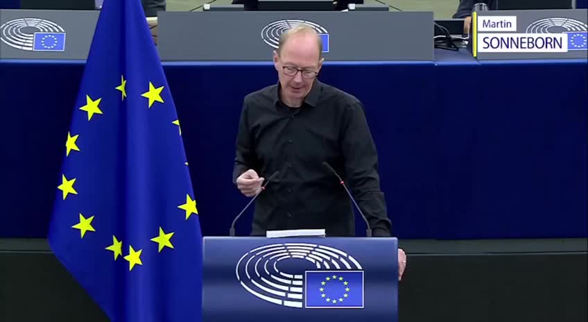 Martin Sonneborn im EU Parlament