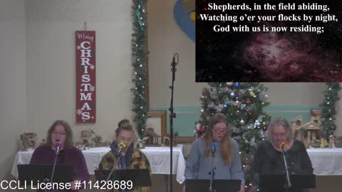 Moose Creek Baptist Church Sing “Angels from the Realms of Glory” During Service 12-11-2022