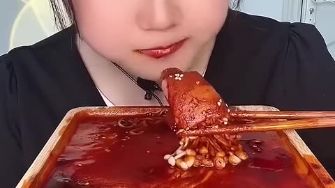 [ASMR ] Mukbang : Fast eat noodles enoki