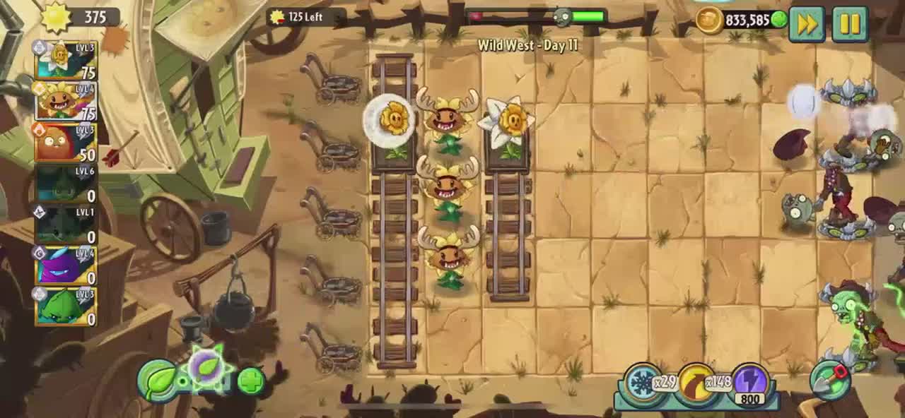 Plants vs Zombies 2 Wild West - Day 11