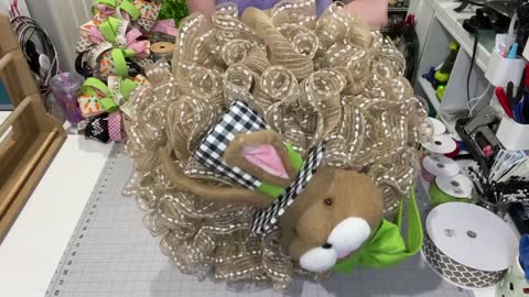 Bunny Head Wreath PART 1