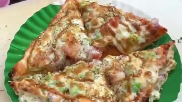 Sandwich Pizza for easy Breakfast