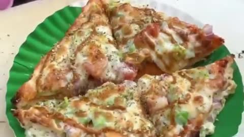 Sandwich Pizza for easy Breakfast