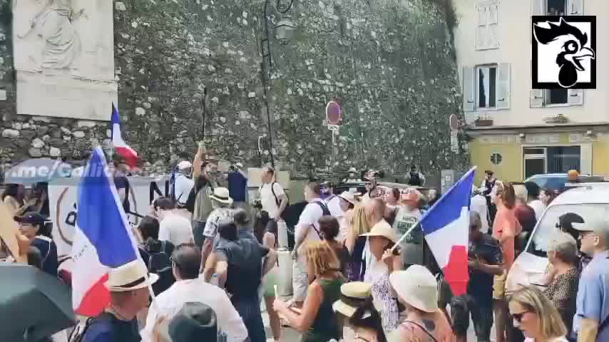 Paris, France: Massive Protests Against Vaccine Passports 7-30-21