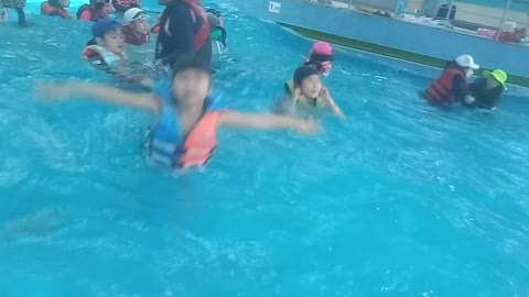 Swimming in the pool