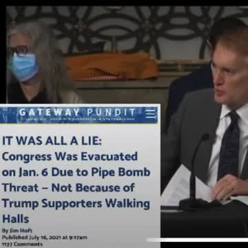 Jan 6 Coverup - Pipe Bomb Evacuation. Not Riot.