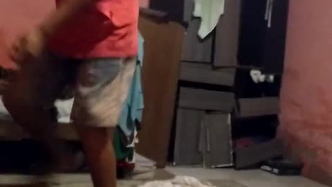 funny brazilian boy dancing