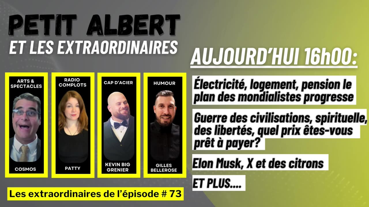 Petit Albert et les extraordinaires Épisode #73 - Mercredi 20 mars 2024