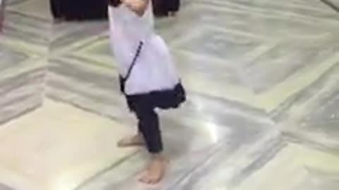 Cute little girl dancing for Ram-Leela song