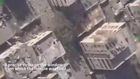 Hamas shoots missile from window of building. IDF shoots at window.