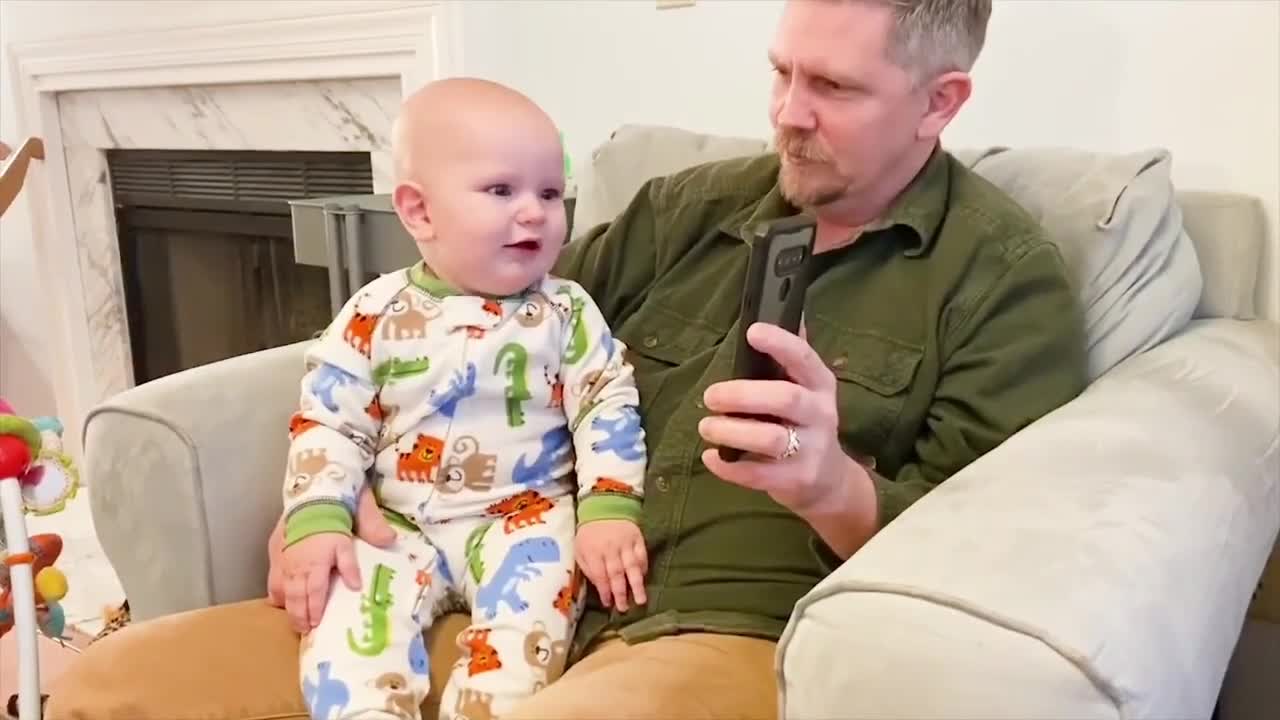 Baby and grandpa