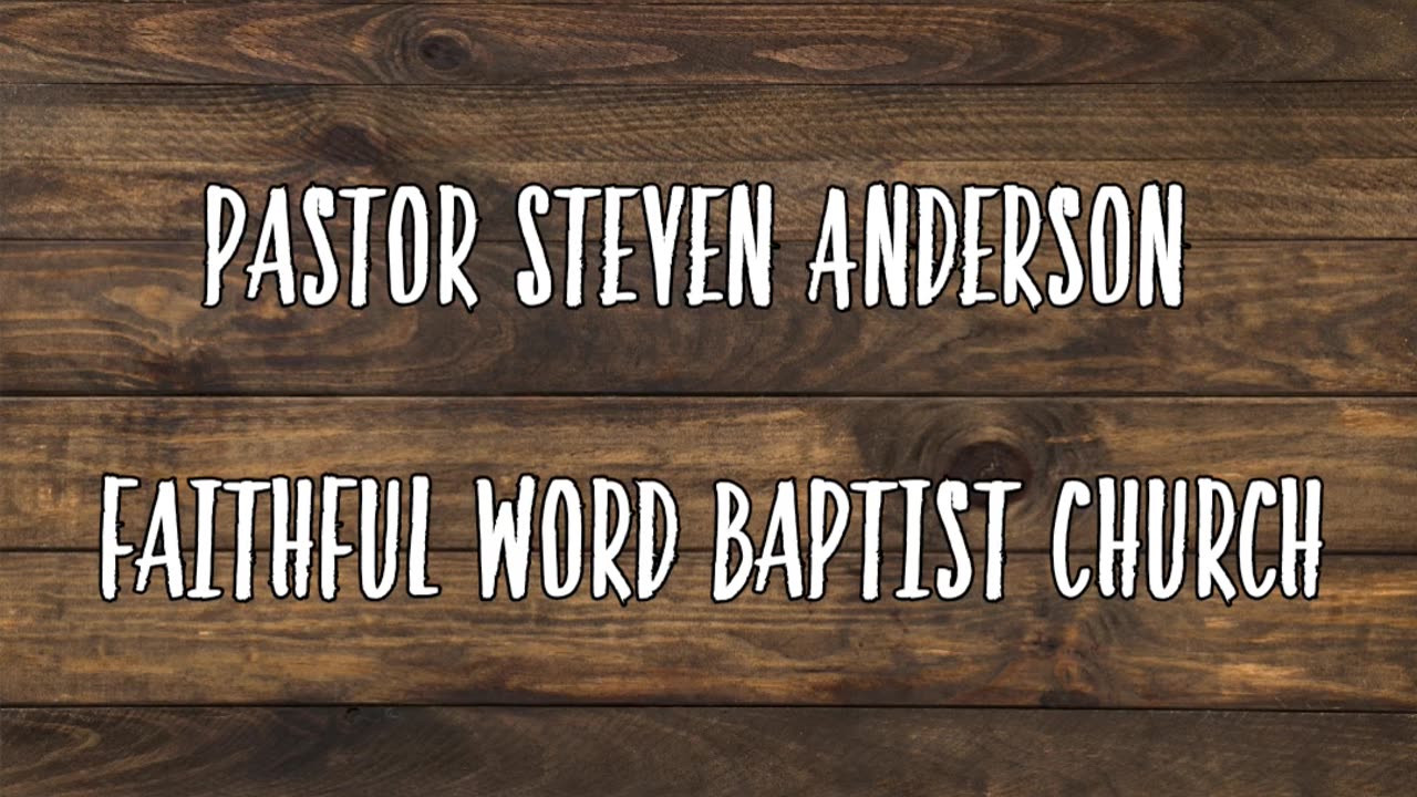 Sanctify Yourself | Pastor Steven Anderson | 10/01/2006 Sunday AM