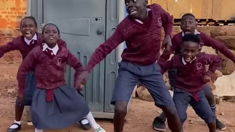 Funny dance by African boys