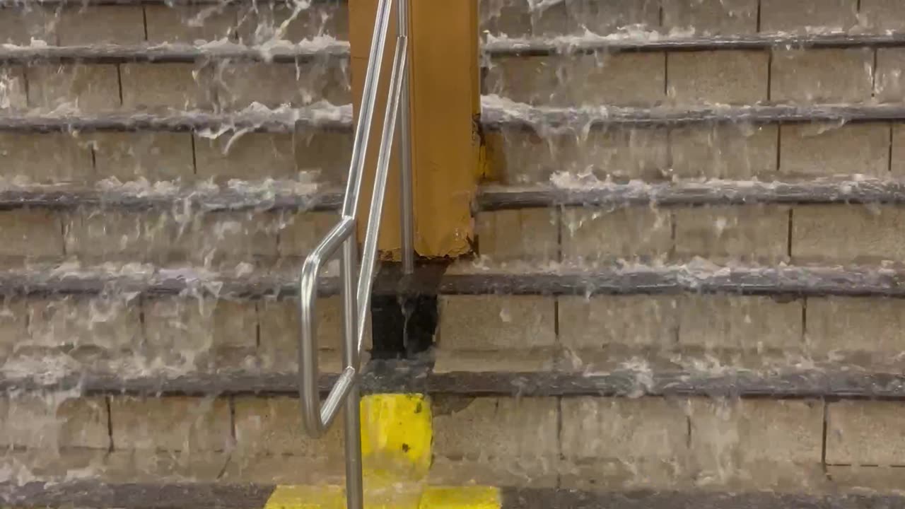 Stairs Become A Waterfall