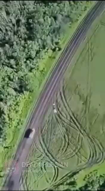 Perfect Drop Destroys Russian Truck