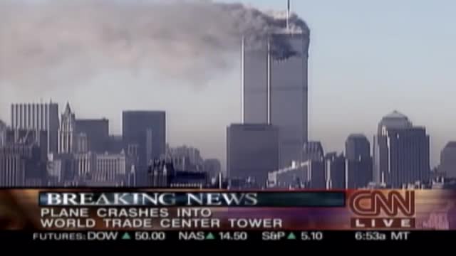 CNN Sept 11, 2001 First Report of Plane Hitting WTC